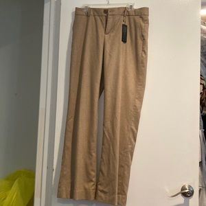 Women's Tailored Wide-Leg Pants in Light Brown